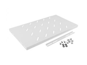 Półka do szaf 19&quot; 450mm szara Lanberg (1U/486x270mm udźwig do 120kg, montaż 4-punktowy)