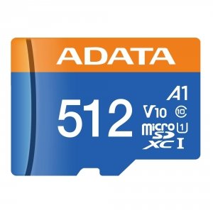 Karta pamięci ADATA microSDXC Premier 512GB UHS-I U1 V10 A1 + adapter