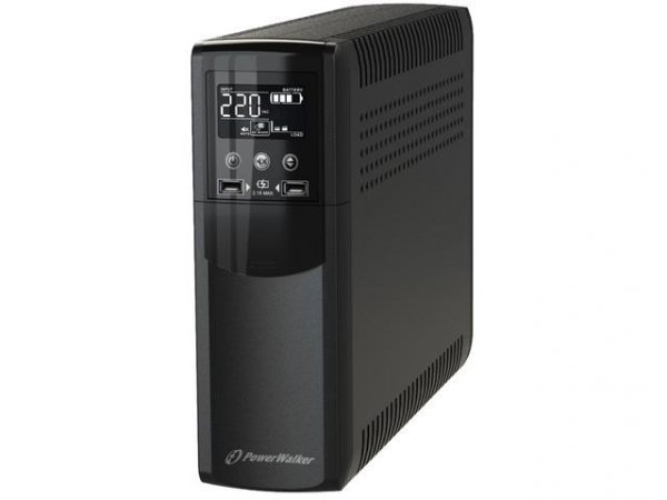 Zasilacz awaryjny UPS Power Walker Line-Interactive CSW 600VA 8x IEC Out, RJ11/RJ45 In/Out, USB, 2x USB ładowarka