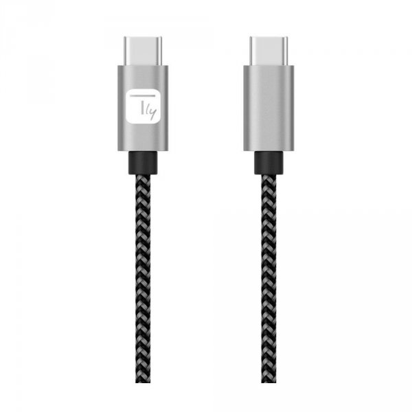 Kabel Techly USB 2.0 USB-C na USB-C 1m M/M 3A