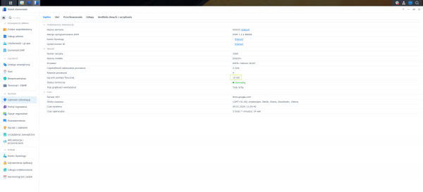 Synology Serwer plików NAS DS225+ 10GB RAM + 2x8TB HDD