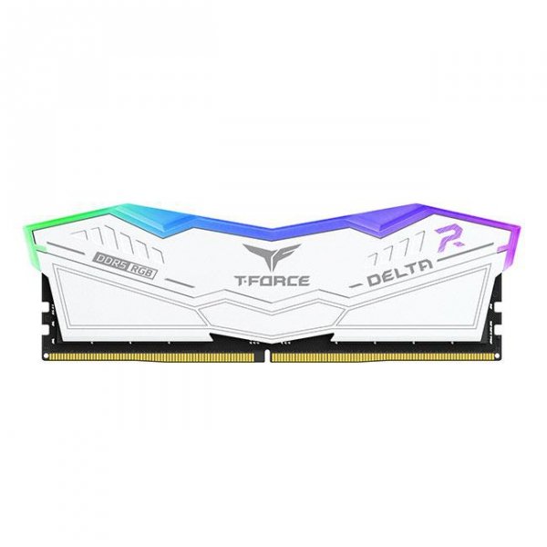 Pamięć DDR5 Team Group T-FORCE DELTA RGB 32GB (2x16GB) 6000MHz CL38 1,25V Biała