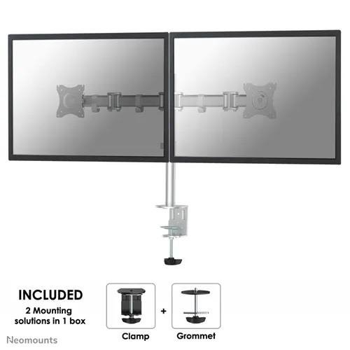 Uchwyt ścienny do ekranów Neomounts NM-D135DSILVER 10&amp;quot;-27&amp;quot; max 8 kg max VESA 100x100 Silver
