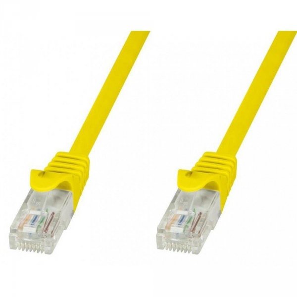 PatchCord Techly Cat.5e UTP CCA 10m żółty