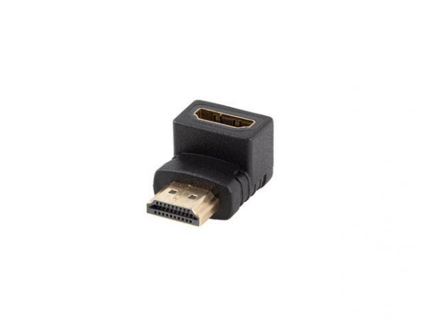 Adapter Lanberg HDMI(M) -&amp;gt; HDMI(F) 4K kątowy dół czarny