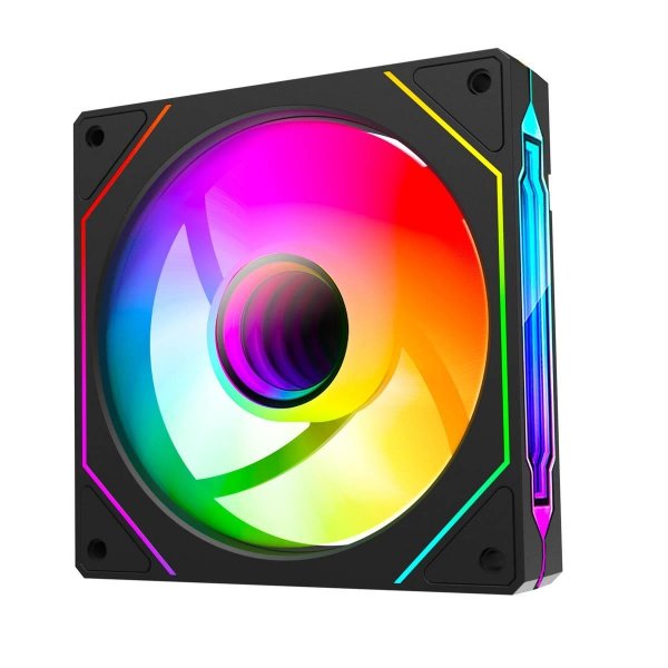 Wentylator do obudowy Rampage 7C-120S 120MM 1800RPM Infinite loop ARGB czarny PWM