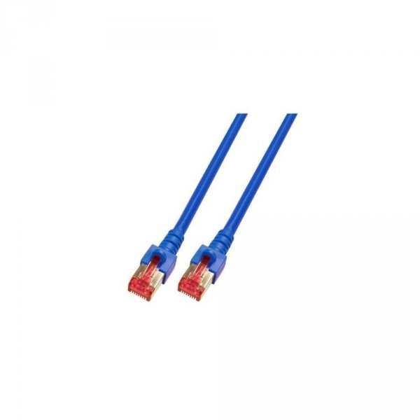 Patchcord 100% miedź EFB Cat.6 LSZH S/FTP, 2m, niebieski