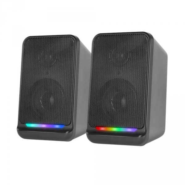 Głośniki Defender SPK 120 2.0 6W USB podświetlenie LED RGB