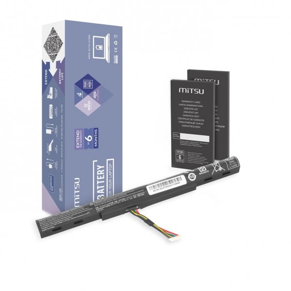 Bateria Mitsu do notebooka Acer Aspire E5-573 E5-573G (14.4V-14.8V) (1800 mAh)