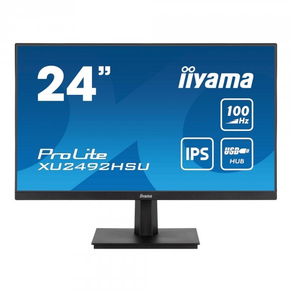 Monitor iiyama 23,8&amp;quot; ProLite XU2492HSU-B6 IPS FHD 100Hz HDMI DP HUB głośniki