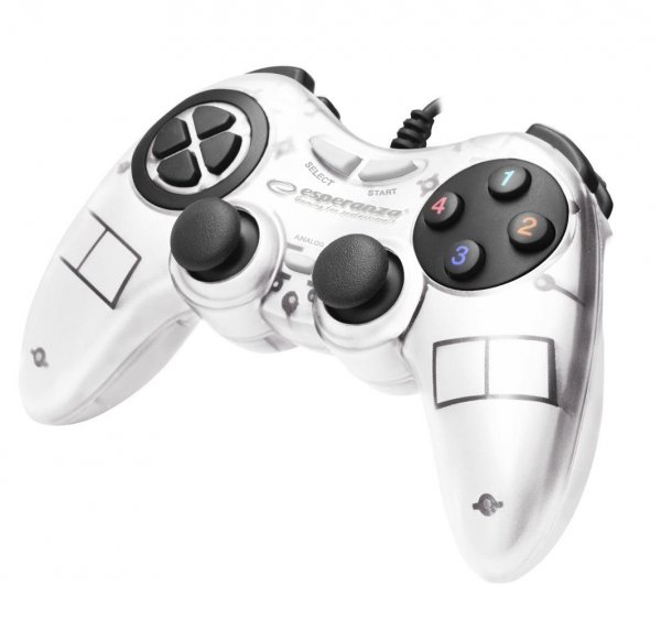 Gamepad PC USB Esperanza &amp;quot;Fighter&amp;quot; biały