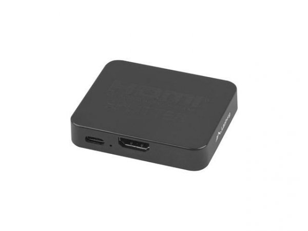 Splitter Video Lanberg HDMI -&amp;gt; 2x HDMI 4K + Port USB-C czarny