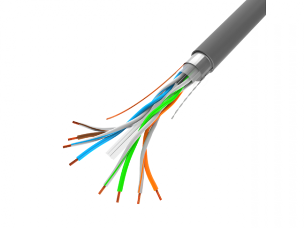 Kabel FTP Lanberg kat. 6 305m drut CU szary