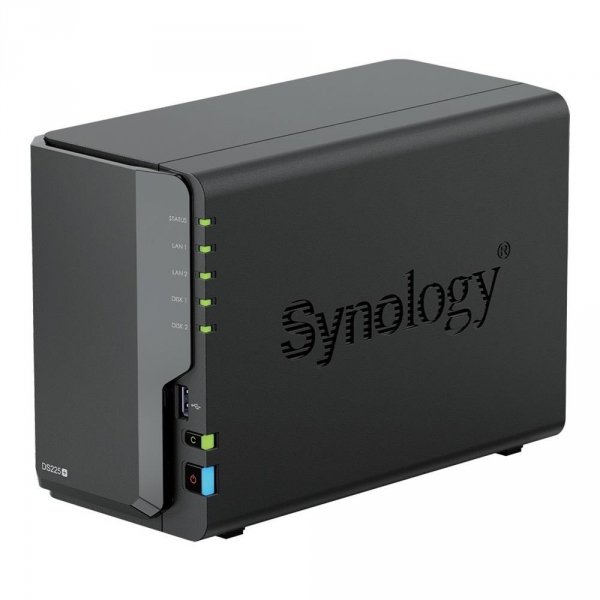 Synology Serwer plików NAS DS225+ 10GB RAM + 2x8TB HDD