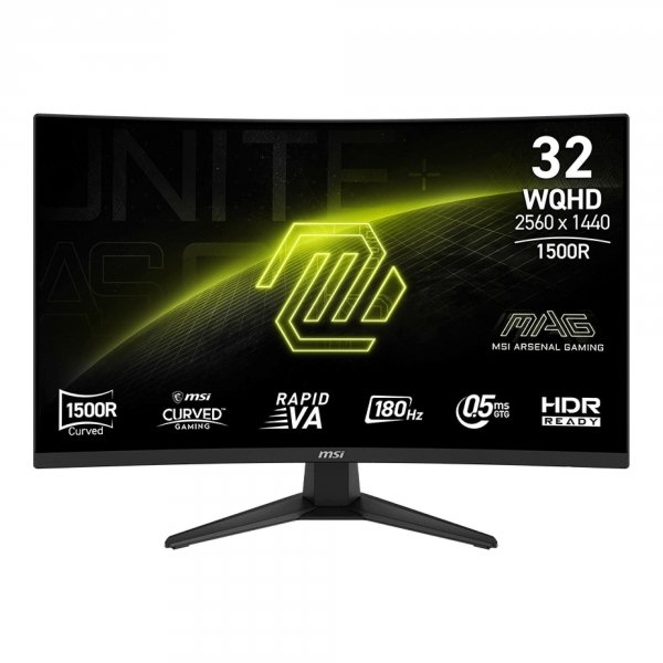 Monitor MSI 31,5&amp;quot; MAG 321CQF E18 Rapid VA WQHD 180Hz 2xHDMI DP