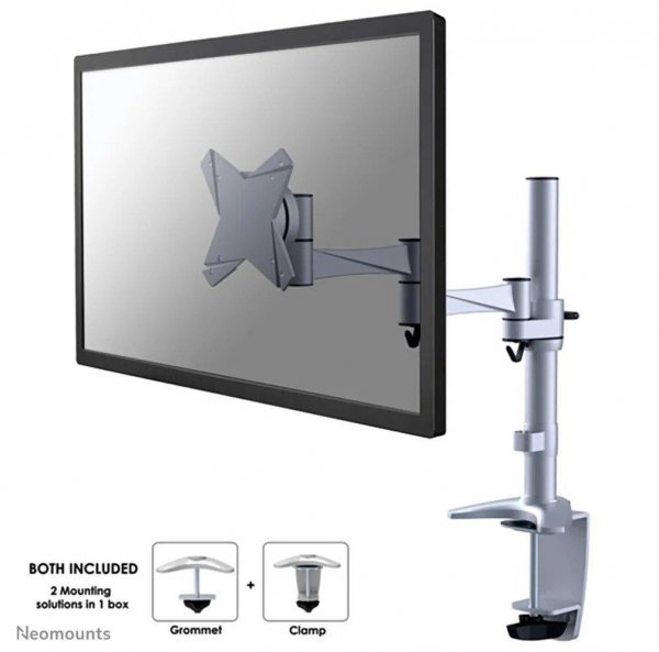 Uchwyt do ekranów Neomounts FPMA-D1330SILVER biurkowy 10&amp;quot;-30&amp;quot; max VESA 100x100 max 9 kg Silver