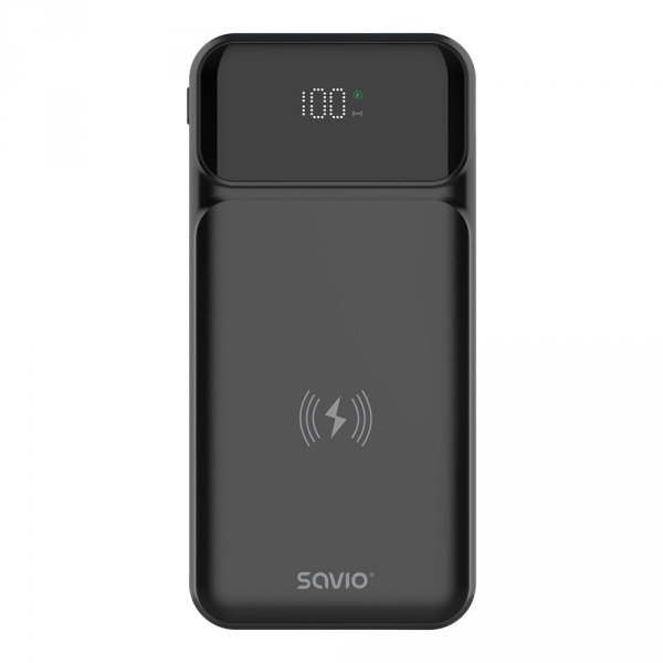 Powerbank SAVIO BA-09 10000mAh Ładowanie indukcyjne