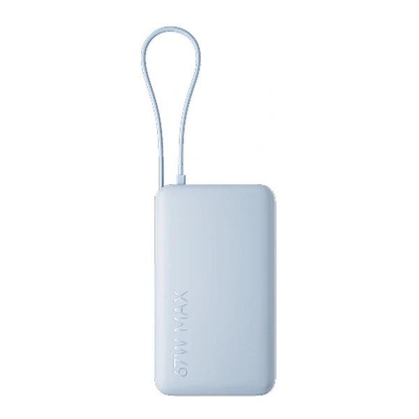 Powerbank Xiaomi 67W 10000mAh USB-A 2xUSB-C wbudowany kabel Ice Blue