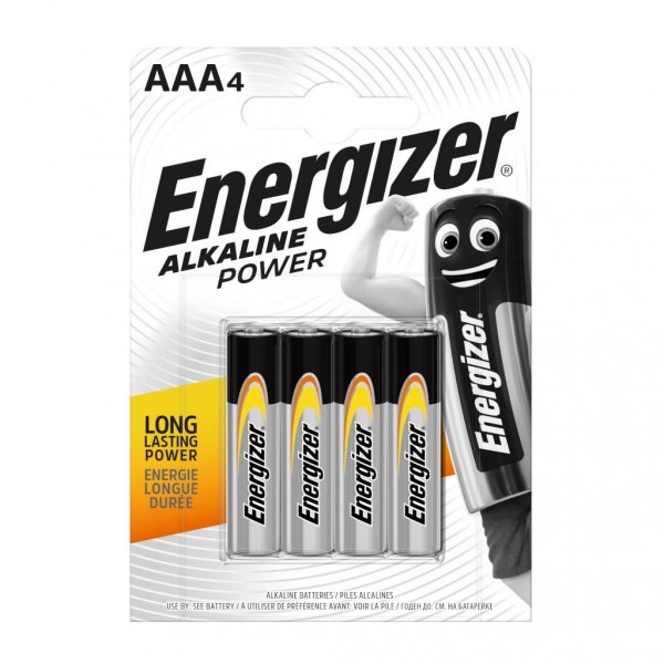 Bateria alkaliczna Energizer Alkaline Power AAA / LR03 - 4 sztuki (blister)