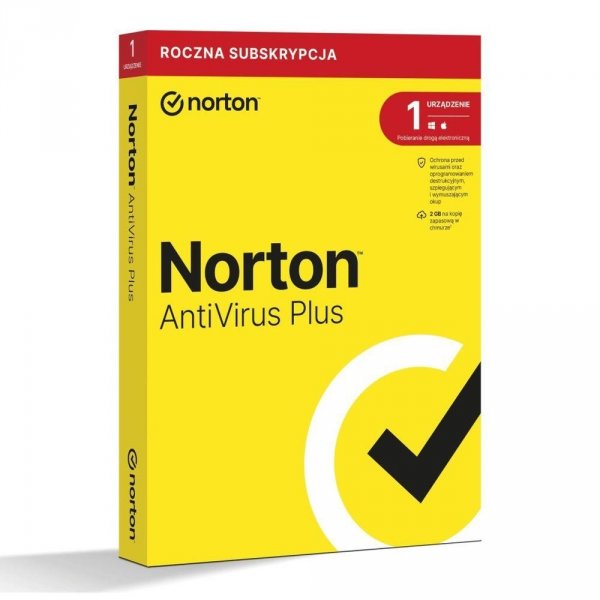 Licencja ESD Norton Antivirus Plus 2GB CE 1 USER 1 DEVICE 12MO KOD N/S