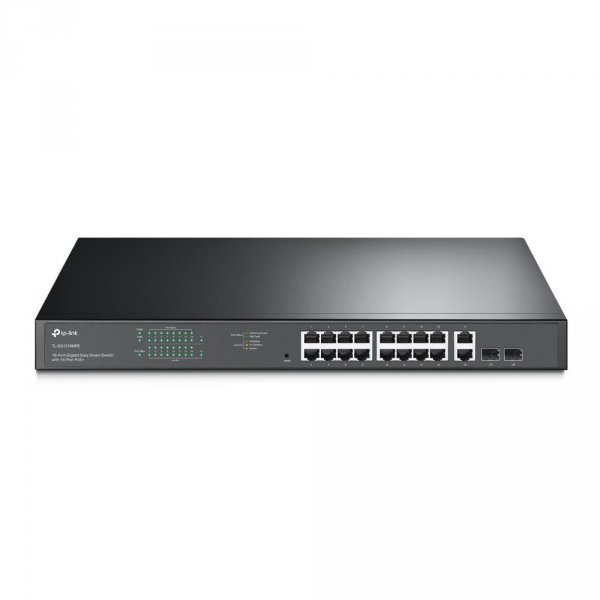 Switch zarządzalny TP-Link TL-SG1218MPE V2 Easy Smart JetStream 18x10/100/1000 (16x PoE+), 2x Combo SFP