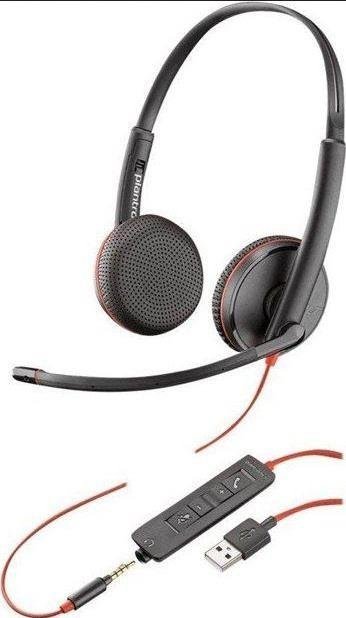 Słuchawki z mikrofonem Poly Blackwire C3225 nauszne USB-A/SINGLE UNIT
