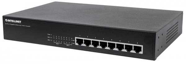 Switch niezarządzalny Intellinet 8x 10/100/1000 Mbps PoE+ 140W Rack 19&amp;quot;