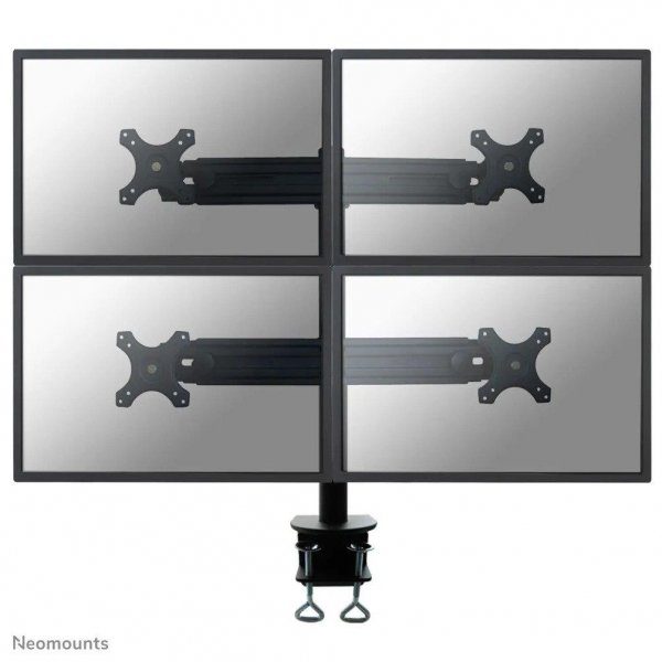 Uchwyt do ekranów Neomounts FPMA-D700D4 biurkowy 19&amp;quot;-30&amp;quot; max VESA 100x100 max 8 kg Black