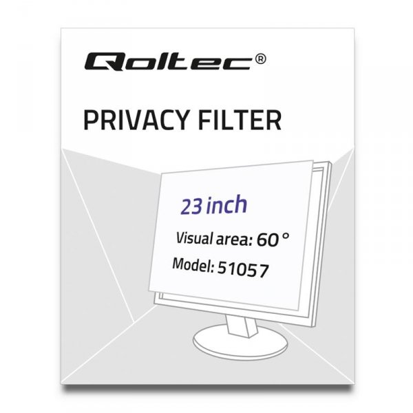 Filtr prywatyzujący RODO Qoltec 23&amp;quot; (16:9)