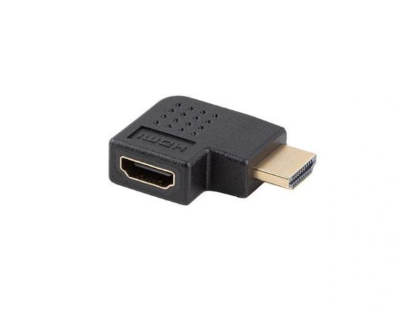 Adapter Lanberg HDMI(M) -&amp;gt; HDMI(F) 4K kątowy prawo czarny