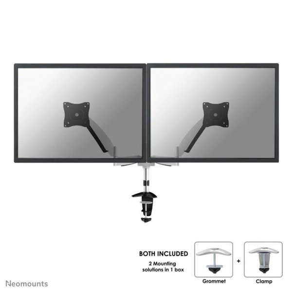Uchwyt do ekranów Neomounts FPMA-D950D biurkowy 10&amp;quot;-27&amp;quot; max VESA 100x100 max 9 kg Silver