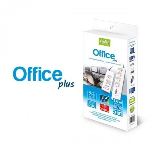 Listwa antyprzepięciowa Ever Office Plus 3m