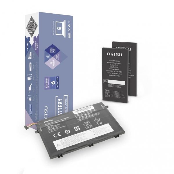 Bateria Mitsu do notebooka Lenovo ThinkPad E480, E580 (10.8V-11.1V) (3600 mAh)