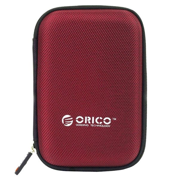 Etui Orico PHD-25-BK-BP na dysk zewnętrzny, materiałowe, czerwone