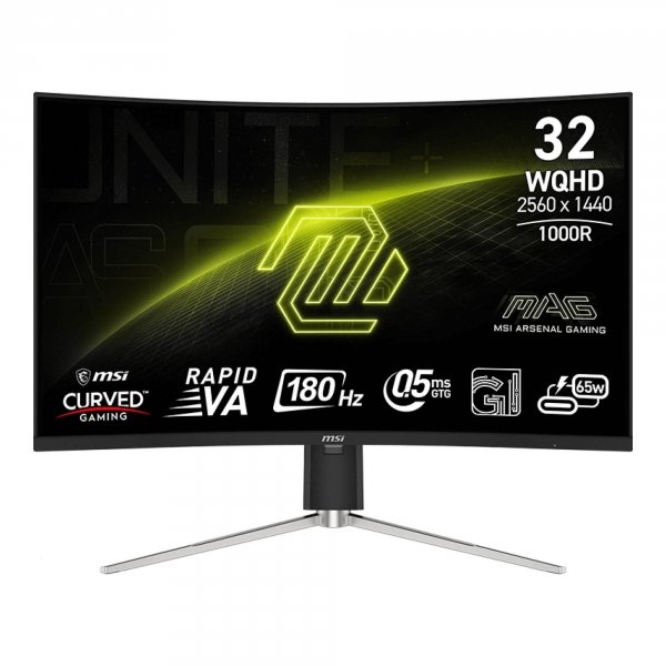 Monitor MSI 31,5&amp;quot; MAG 325CQRF QD E2 Rapid VA WQHD 180Hz 2xHDMI DP HUB