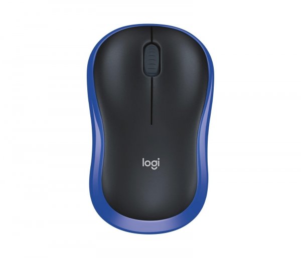 OUTLET: Mysz bezprzewodowa Logitech M185 optyczna czarno-niebieska - PO TEST