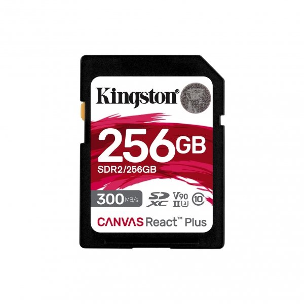 Karta pamięci Kingston SDXC Canvas React Plus 256GB Class 10 UHS-II