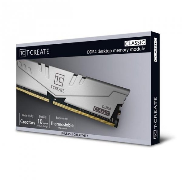 Pamięć DDR4 Team Group T-Create Classic 16GB (2x8GB) 3200MHz CL22 1,2V Gray