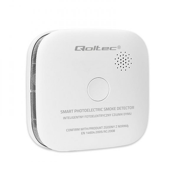 Czujnik dymu Qoltec z baterią