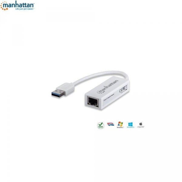 Karta sieciowa Manhattan USB 3.0 na RJ45 10/100/1000 Gigabit