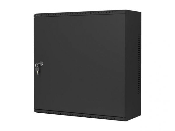 OUTLET: Szafa instalacyjna Rack Wisząca 19&amp;quot; 6U+3U 540x200 Niskoprofilowa Czarna Lanberg (złożona) - USZ OPAK