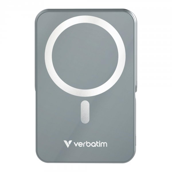 Powerbank Verbatim Charge 'n' Go Magnetic Wireless with Stand 10000mAh USB-C PD 3.0 Grey