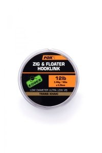 CML170 FOX EDGES™ ZIG & FLOATER HOOKLINK 0,30mm 15lb