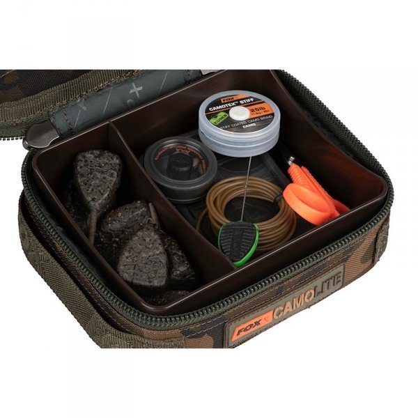 CLU439 FOX TORBA CAMOLITE COMPACT RIGID LEAD &amp; BITS BAG