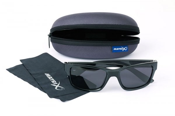 GSN002 MATRIX OKULARY POLARYZACYJNE Trans Black Casual/Grey Lense