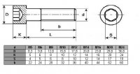 Śruba imbus DIN 912 oc M16x80 - 5 kg