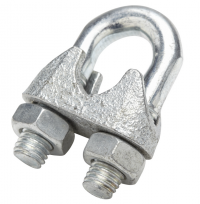 Zacisk 12/13mm  linowy kabłąkowy ocynkowany - 50 szt