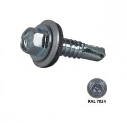 Wkręt samowiercący IMPAX 5,5X25 + EPDM - 250szt RAL 7024