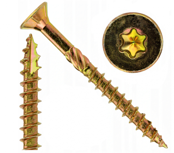 Wkręty stożkowe ciesielskie 6x160 mm  - 100 szt