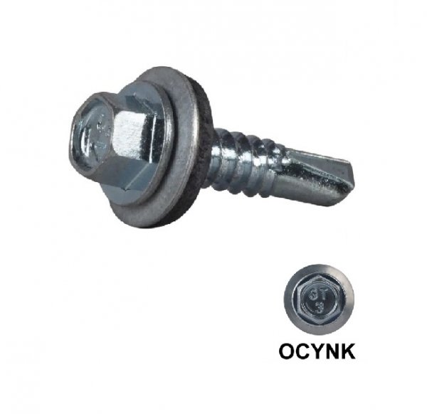 Wkręt samowiercący IMPAX 5,5X25 + EPDM - 250szt OCYNK